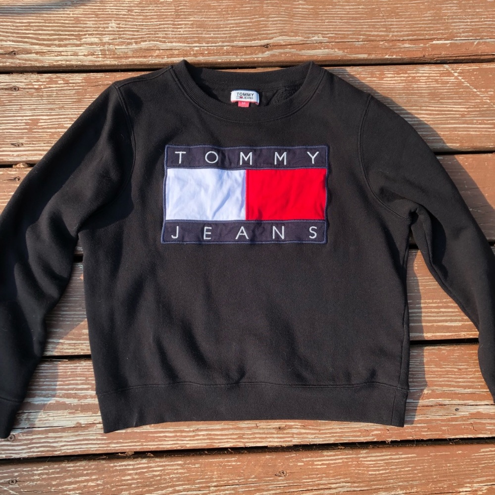 Tommy Jeans black flag sweatshirt